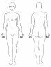 cuerpo mujer, ant-posterior